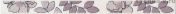 Бордюр KERAMA MARAZII НЬЮПОРТ Цветы фиолетовый 40x3.1см; Стена Art. STG/С235/15010