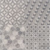 Плитка KERAMA MARAZII САТТОН орнамент серый 40.2x40.2см; Пол Art. 4226