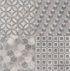 Плитка KERAMA MARAZII САТТОН орнамент серый 40.2x40.2см; Пол Art. 4226